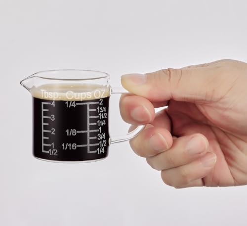 Ackers Etched Graduated Glass Measuring Cup
