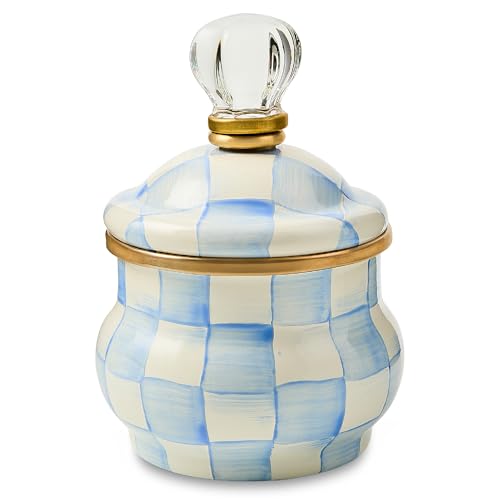 Enamel Lidded Sugar Bowl