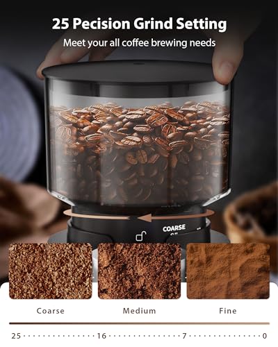 Aromaster Burr Coffee Grinder (Titanium Black)