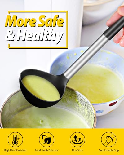 Silicone Soup Ladle Spoon Kitchen Utensils