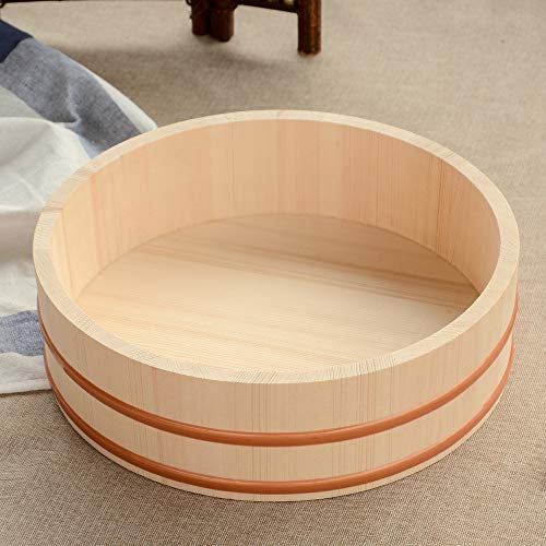 Wooden Sushi Oke Rice Mixing Tub