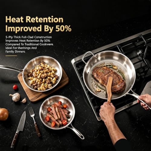 Stainless Steel Cookware Set (15-piece)