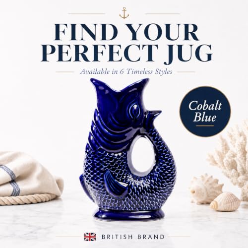 Fish Jug 50 fl oz Ceramic Pitcher