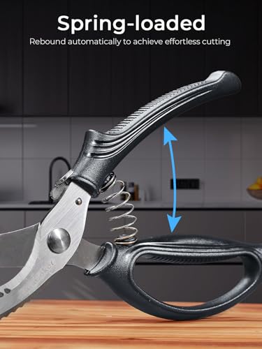 Heavy Duty Kitchen Scissors Forged from Stainless Steel