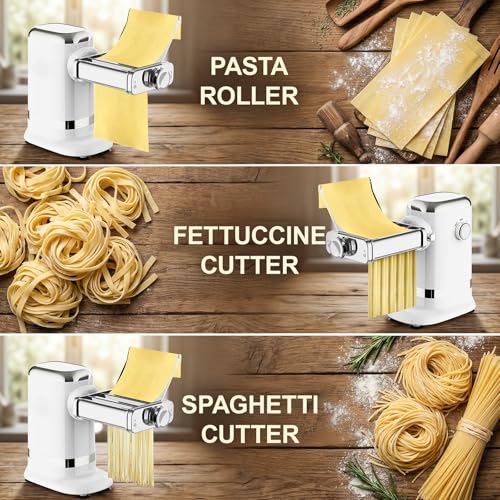 Electric Pasta Maker Machine (Silver)