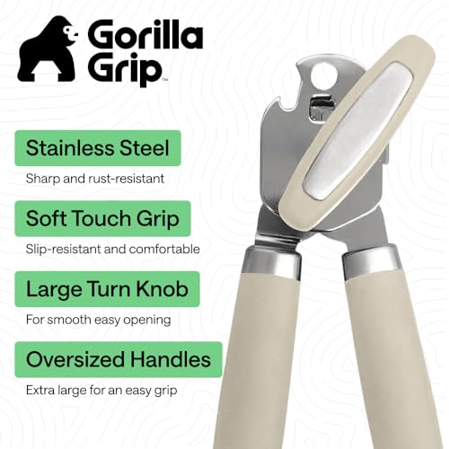 Heavy Duty Stainless Steel Smooth Edge Manual Can Opener and Bottle Openers
