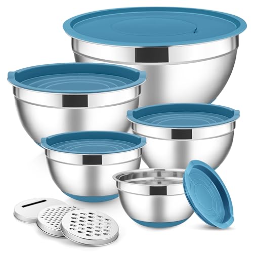 Stainless Steel Mixing Bowls with Lids
