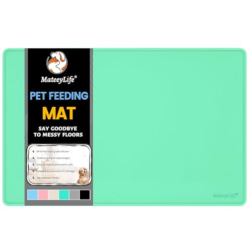 Silicone Cat & Dog Food Mat for Floors Waterproof