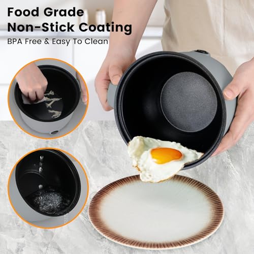 Electric Hot Pot For Cooking Ramen Noodles Oatmeal Pasta