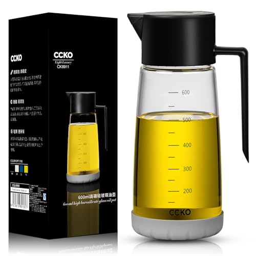 Olive Oil Dispenser Bottle for Kitchen with Leakproof and Dust Cover