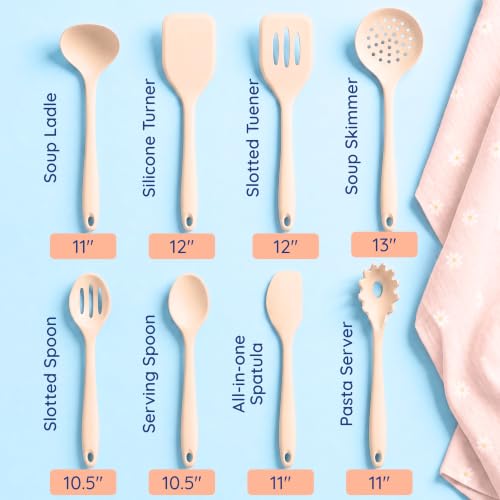NonToxic Platinum Silicone Utensils (Beige)