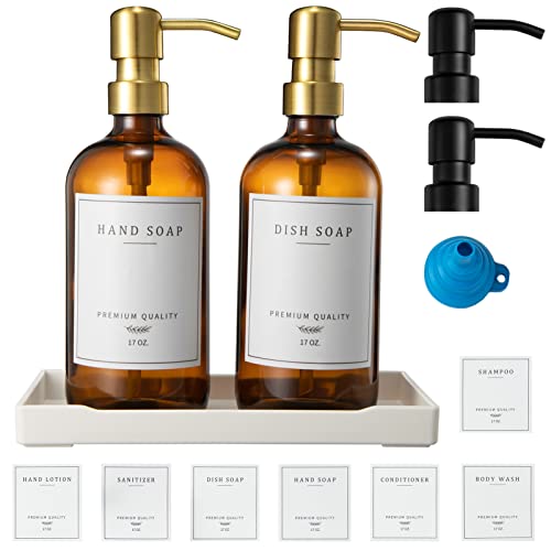 Dish and Hand Soap Dispenser Set