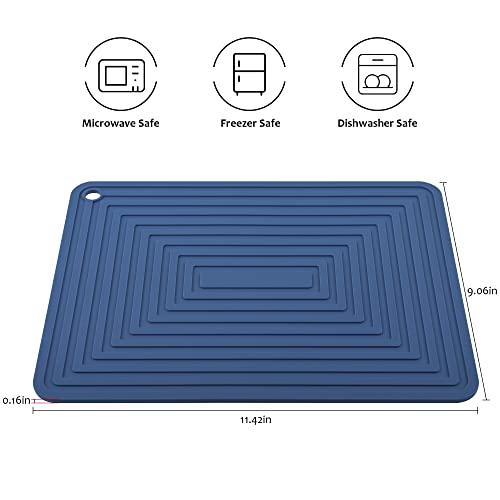 Silicone Trivets for Hot Dishes (E: Navy)