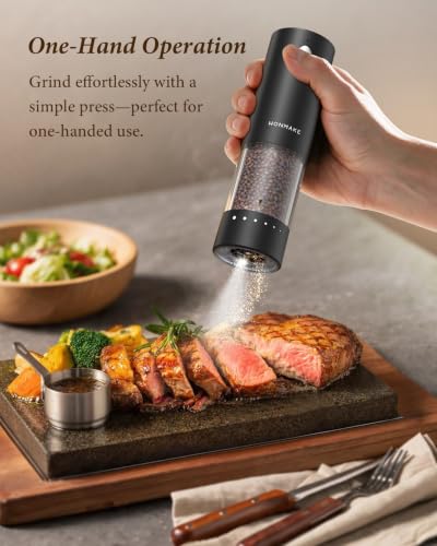 Electric Salt and Pepper Grinder Set