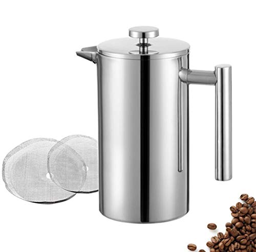 1 Liter 18 8 Double Wall Stainless Steel Coffee French Press