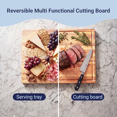 Eldridge Small 14" x 10" Acacia Cutting Board (Natural / 14"L x 10"W)