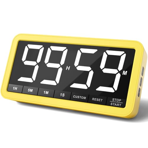 Large 7.8" Digital Timer (Yellow)