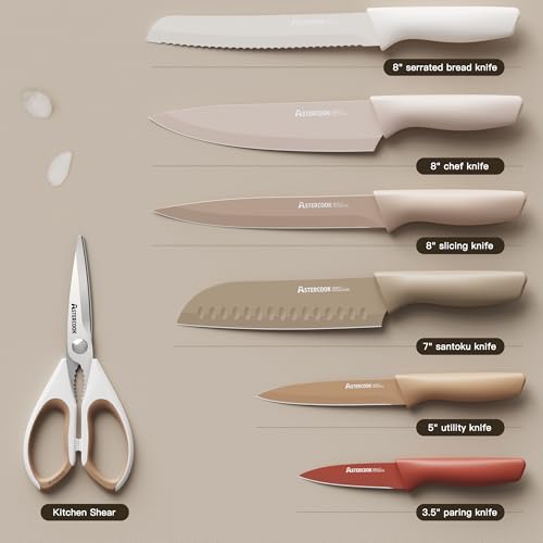 Knife Set 13 Pieces Kitchen Knives Set with Healthy Anti
