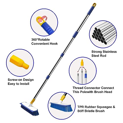 Floor Scrub Brush with Long Handle