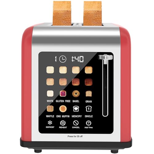 2 Slice Toaster Touch Screen 1.5" Wide Slot