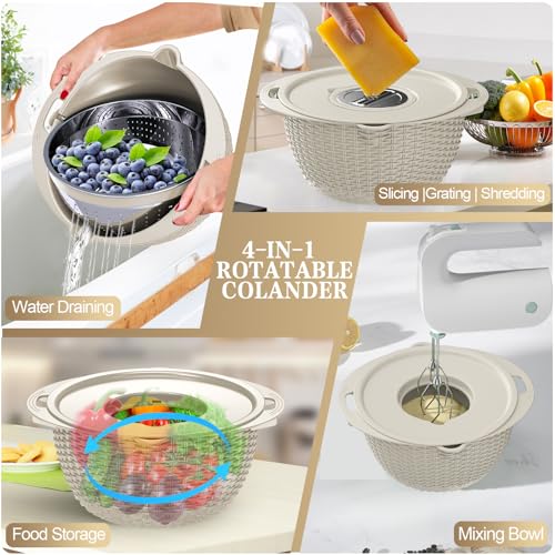 4 1 Colander with Bowl Set FT01