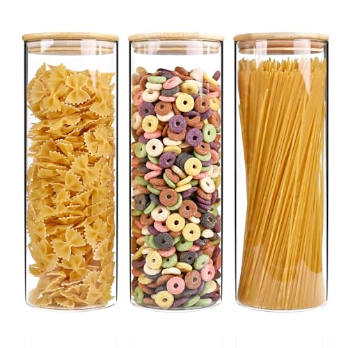 Round and Square Glass Food Storage Jars