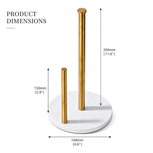 Brushed Gold Paper Towel Holder