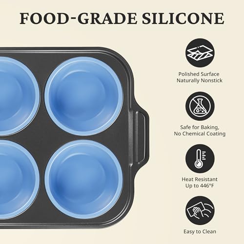 Silicone Muffin Pan with Metal Frame
