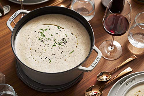 Cast Iron 5.5 (5.5-qt Round / White Truffle)