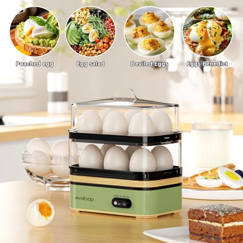 Rapid Egg Cooker Electric 12 Eggs Capacity