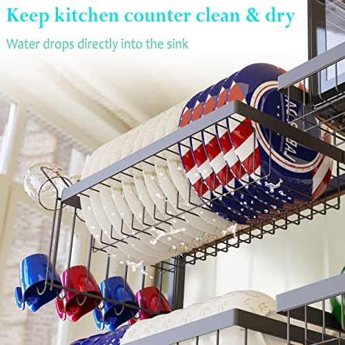 Over The Sink Dish Drying Rack (3-tier)