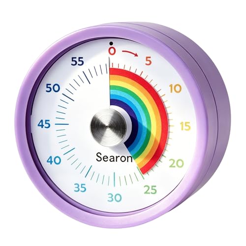 Magnetic Visual Timer for Classroom (Purple)