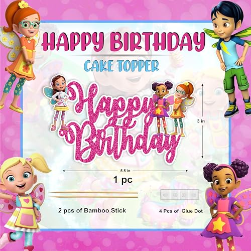 Happy Birthday Cake Topper Set