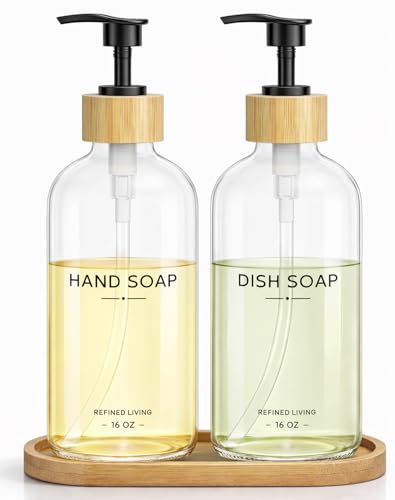 Hand and Dish Soap Dispenser Set