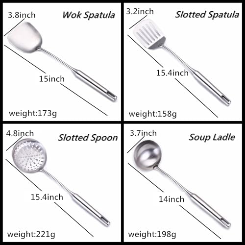 stainless steel cooking utensils set