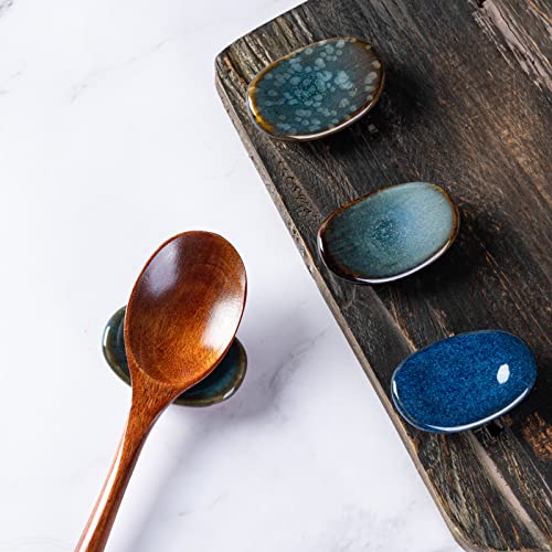 Ceramic Chopsticks Holder Chopstick Rest Spoon Fork Stand Holder