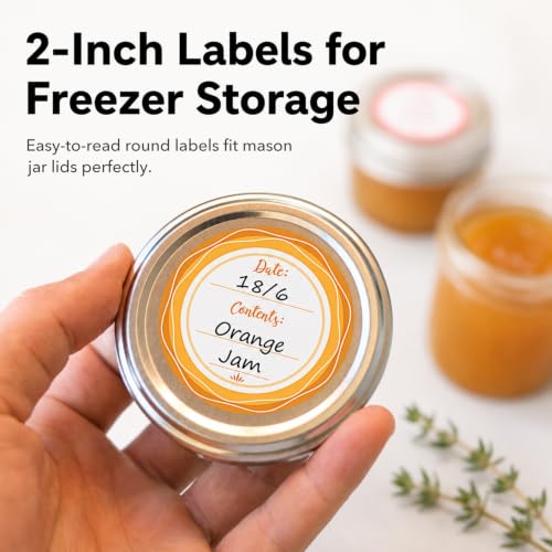 Mason Jar Lid Labels