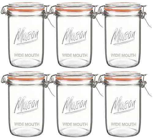 24oz Wide Mouth Mason Jars