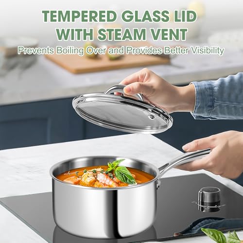 Triple Ply Stainless Steel Pots and Pans Set