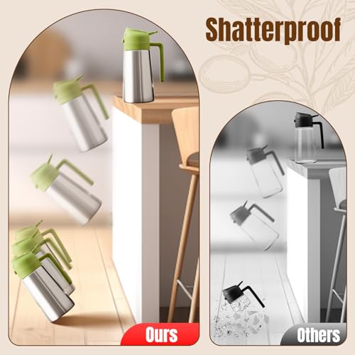 Oil Sprayer and Pourer (Stainless steel-Green)
