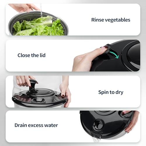 Salad Spinner Stainless Steel Large
