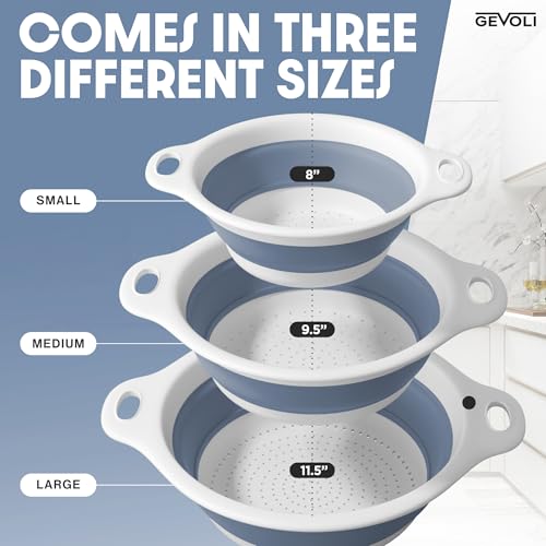 Collapsible Colanders with Self