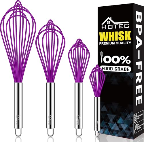 4 Pieces Silicone Whisks Set