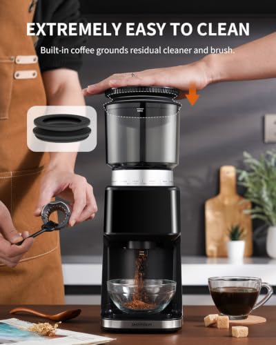 Conical Burr Espresso Coffee Grinder Electric with Precision Timer 2.0 (medium)