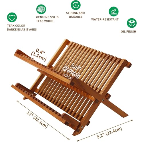 Teak Dish Drying Rack