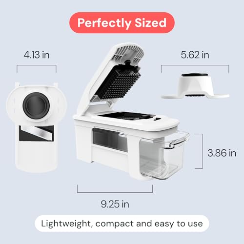 Pro XL Vegetable Chopper & Mandoline Slicer (White / 11 in 1)