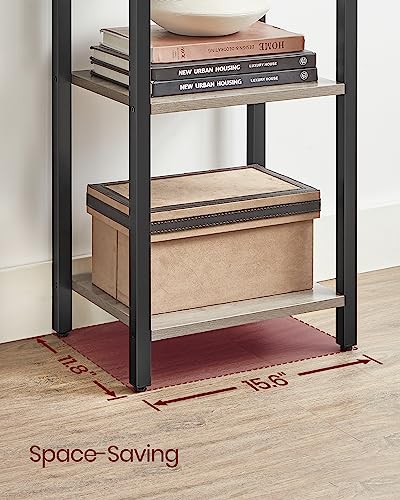 Bookshelf Bookcase with Steel Frame