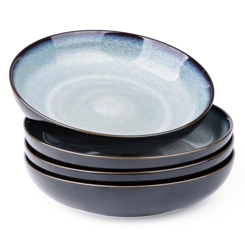 9.0" Ceramic Pasta Bowls Set of 4
