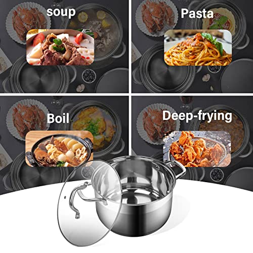 10 Quart Stainless Steel Soup Pot with Lid