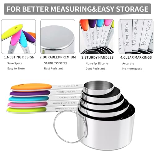 Nesting Measuring Cups and Spoons Set